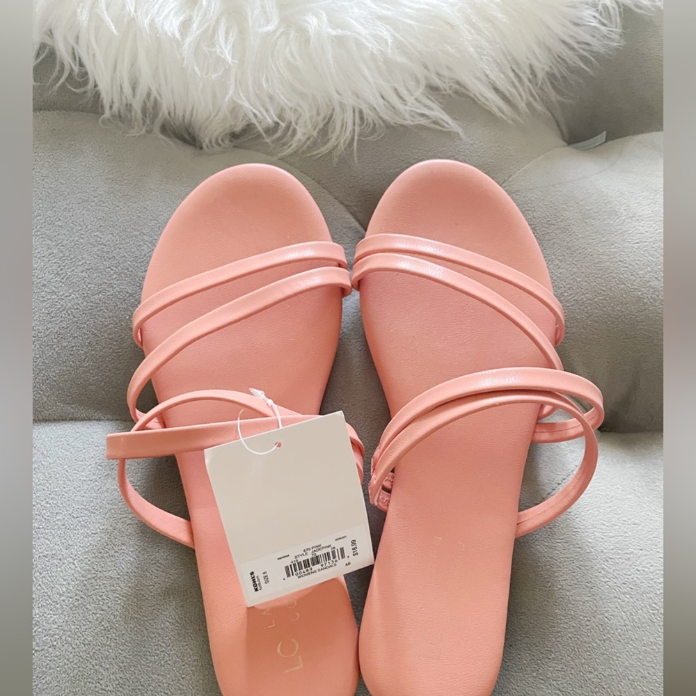 Peach colored Sandals size 8